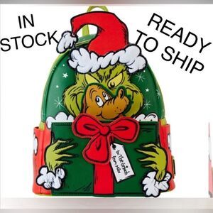 🎄🎄Loungefly Dr Seuss Grinch Santa Cosplay Mini Backpack